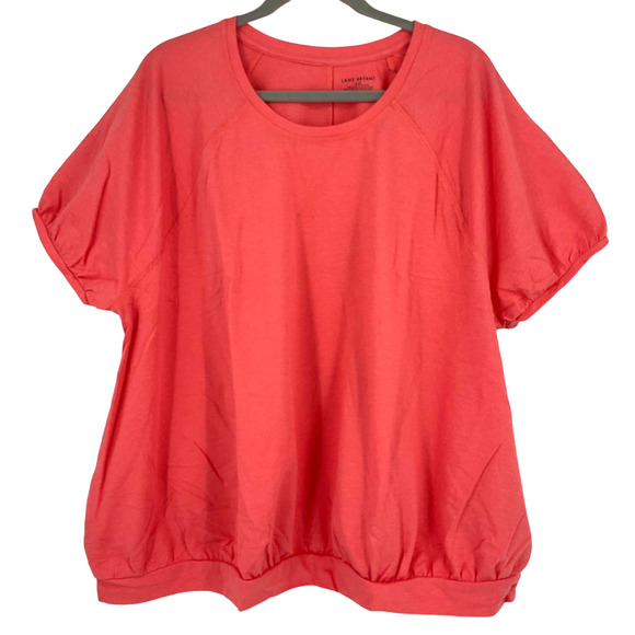 Lane Bryant Short Sleeve Top Orange Size 14/16 NWT - Picture 5 of 6